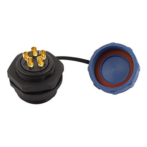 Conector aviation socket 5 polos AC 500V Aexit miniatura 2