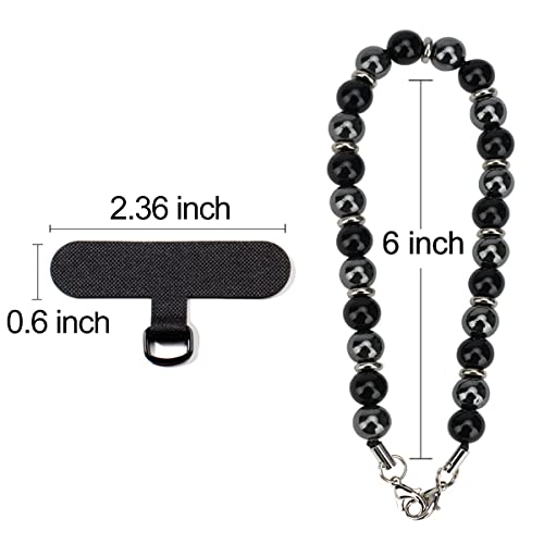 Marble Beaded Phone Wrist Strap, Cellphone Lanyard with Tether Generic Blue - 第 30/61 張圖片