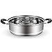 DJFKDYHPE Multifunctional Energy-Saving Steamer, Stainless Steel Multilayer Soup Steamer, Suitable for All Induction Cookers(30cm)