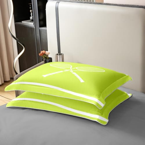Housse de couette 100% coton avec parure de lit 3 pièces à lignes géométriques - 7