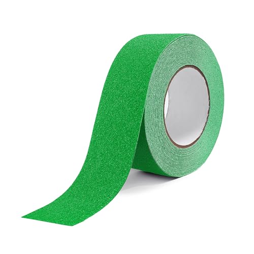 Image of Reniteco Anti Slip Tape - 2 inch x 33Ft, Green Heavy Duty Grip Tape - High Adhesion & Waterproof, No Residue Removal for Outdoor Stairs, Tile, Shower, Bathtub - Extra Grip Safety Tape