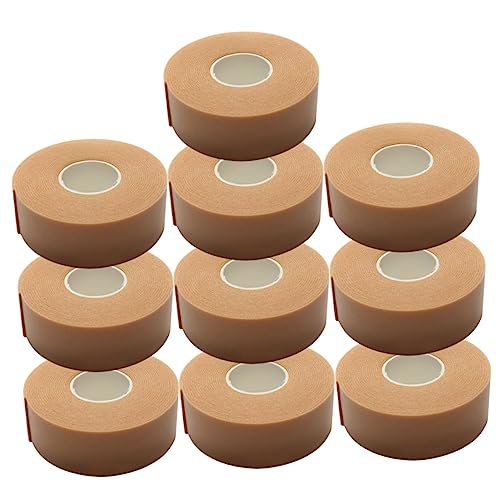 NOLITOY 10 Rollos Cinta De Pestañas Kit De Extensión De Pestañas Tenue Limpiador De Extensiones De Pestañas Equipo Gel Tapas Máscaras Cosmético Espuma Brown