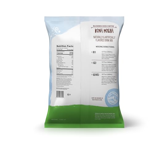 Big Train Kona Mocha Blended Ice Coffee Beverage Mix, 3.5 Pound (Pack of 1)