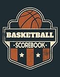  Basketball Scorebook: Game Record Book, Basketball Statistics Tracker, Dark Blue Cover