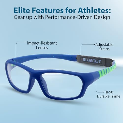 Image of BLUE CUT Sports Protection Goggles, Anti-Fog Lenses Safety Glasses for Basketball, Pickleball and All Outdoor Sports