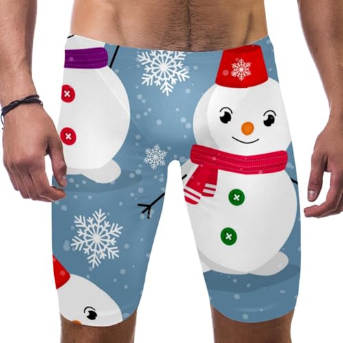 Traje de baño de muñeco de nieve para competición y natación de hombre en tallas S a 3XL