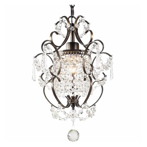 Lustre en cristal goutte d'eau pour illuminer votre escalier d'entrée