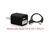Nook HD Tablet Charger + Cable Fits HD 7