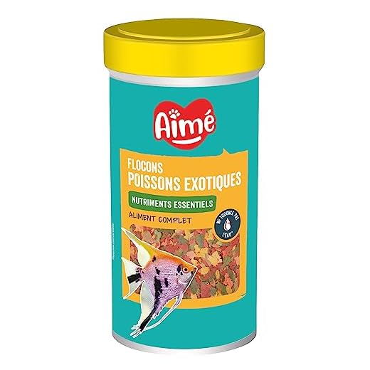 Aime Comida Peces exóticas 250 ml para acuariofilia – – Juego de 2