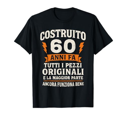 Divertente Frase 60 Compleanno Regalo Anni 60 Uomo Maglietta