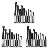 Convient pour trou ennuyeux Jushenpoer 27 Pcs Alliage Dur Jarret Bar Alésage Set Carbure Pointe Barres 12 mm pour 2 Pouce 50 mm Alésage Tête pour Tour Fraisage de Tour