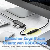 Leloco USB C Verlängerung 0,5 m 100W 10Gbps Typ C Kabel für MacBook 2 Stück – Ansicht 4