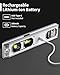 3-In-1 Spirit Level with 65ft Laser Distance Measure & 32ft Leveling Line, Firecore 9 Inch Torpedo Level Magnetic with Light, Rechargeable Small Digital Leveler Tool for Picture Hanging Construction