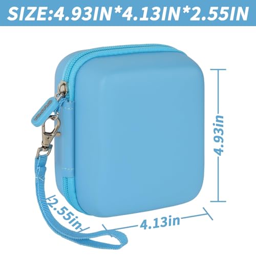 Image of Case Compatible with TP-Link Ultra-Portable Wi-Fi 6 AX1500 AX3000 Travel Router, Storage Holder for TL-WR1502X TL-WR3002X Portable WiFi Hotspot, Ethernet Cable Network (Box Only)-Blue