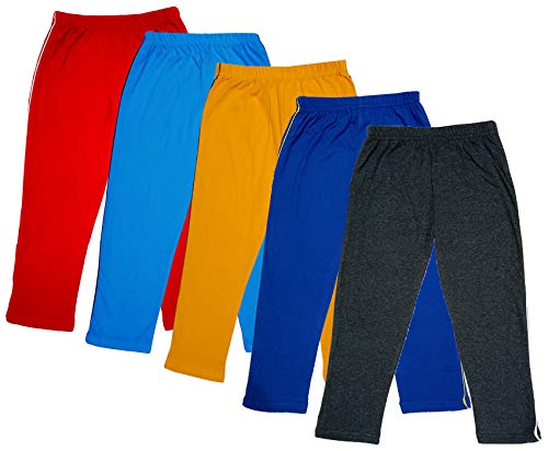 Image of IndiWeaves Girls Super Soft Cotton Solid 3 4th Leggings /Capris (Multicolor50, 10-12 Years) Pack of 5