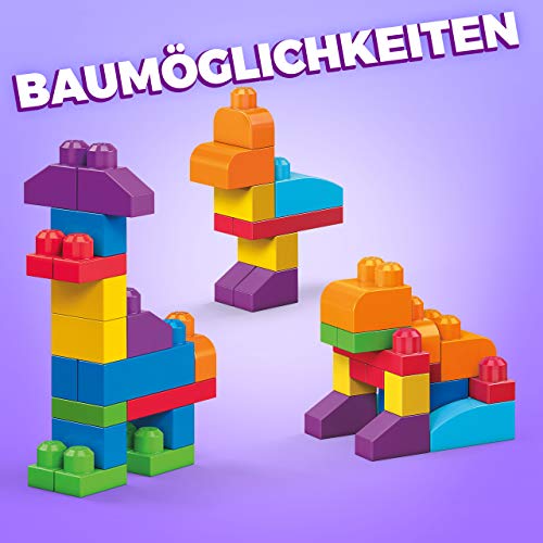 MEGA Bloks DCH55 - Bausteinebeutel - Medium 60 Teile, bunt, Spielzeug ab 1 Jahr – Bild 8