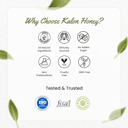 Image of KALON 100% Natural Jamun Java Plum Honey | NMR Tested | No Added Sugar and Preservatives | Sweet & Fruity Flavour - 300 gm