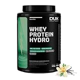 DUX HUMAN HEALTH Whey Protein Hydro 900g Baunilha – Absorção Rápida, Baixo Teor de Lactose, Suporte para Ganho Muscular