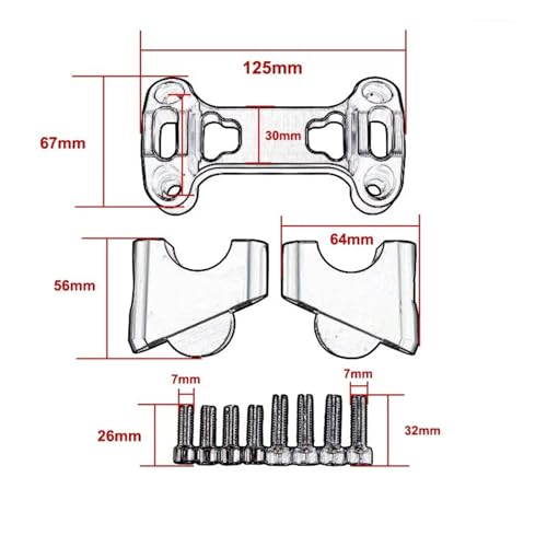 Rehausses de guidon pour R1200GS et R1250GS de 2014 à 2023