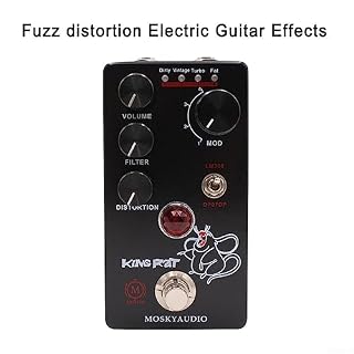Pédale d’effets de guitare, pédale de distorsion de guitare, Mosky King Rat Filtre de volume Fuzz Distorition la pédale d’effets de guitare électrique - Les Beatles, Paul McCartney, John Lennon, RIngo Starr, George Harrison Pédale d'effets de guitare, pédale de distorsion de guitare, Mosky King Rat Filtre de volume Fuzz Distorition la pédale d'effets de guitare électrique – Image 2