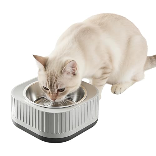 YipuVR �y�b�g ���M�{�E�� �q�[�^�[ �L �� �ۉ��݂��̂ݎM 15.8×15.8×7.5cm �����P�����M35?40°C �����퉷���� �����ۉ������� ��e��360�~�����b�g���̃X�e�����X�{�E�� IP67���h���݌v �|�����ȒP�� �����݊� ���M�@�\�t