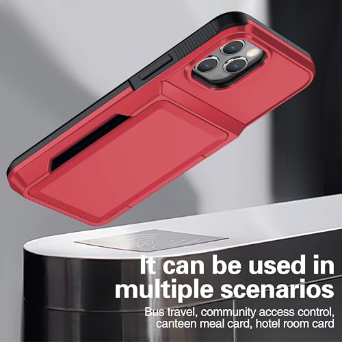 Coque rigide iPhone 12 Pro antichoc avec porte-carte et vitre de protection - 5