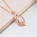 CiNily Opal Necklace for Women Teen, Rose Gold Plated Dainty Pendant Necklace Gemstone Necklaces Created Pink Opal Jewelry Gifts