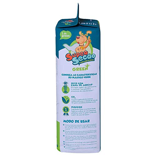 Super Secão Tapete Higiênico Para Cães Green 30 Unidades Verde