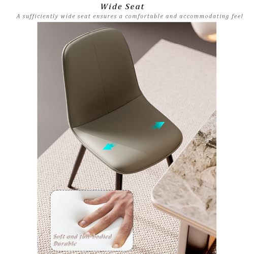 Chaise d'appoint de cuisine rembourrée avec pieds robustes