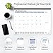 Desk Calendar 17x12 – Monthly Planning Desk Pad & Wall Calendar for Home, School and Office, Big Ink Bleed Resistance Thick Paper Desktop Teacher Calendar Planner