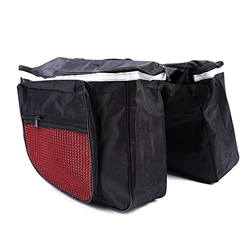 Sac porte-vélo double étanche 25 l rouge pour protéger vos affaires de la pluie