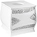 Popular Bath 838947 Sinatra Tissue Box,White,Tissue-Holders