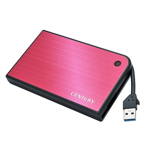 Caja externa para disco duro SATA 2.5 USB 3.2 Gen 1 magenta y negro miniatura 1