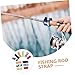 SUPVOX 12pcs Fishing Rod Straps of Fishing Pole Wraps Durable Material for Organizing Rods Boats Prevents Entanglement Damage