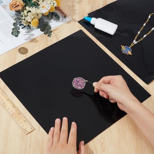 BENECREAT 3 Stück 30x30cm Silikonmatte Doppelseitige Nicht Klebende Bastelmatte Zum Schmuckgießen Epoxidharz Thekenschutz Und Hitzebeständige Mehrzweckoberfläche