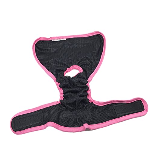 GALPADA Pet Dog Puppy Cotton Sanitary Pants Washable Menstrual Diaper for Female Black with Breathable Outer and Leak Protection for Incontinence and Heat Periods