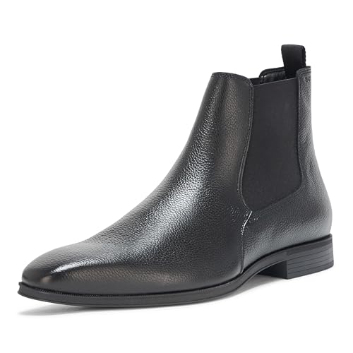 BOSS Men's Theon Leather Chelsea Boot