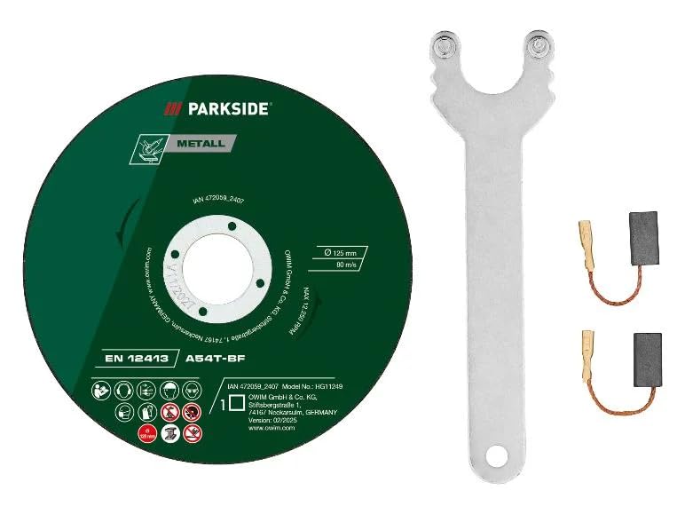 PARK SIDE - Smerigliatrice angolare PWS 125 I9, disco 125 mm, potente strumento elettrico per taglio levigatura metallo pietra