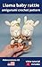 Llama baby rattle with teether ring, cute alpaca baby first toy DIY: crochet pattern & video tutorial (English Edition)