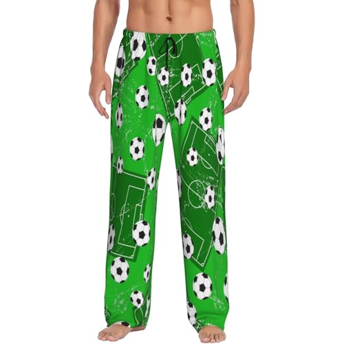 American Football Field, Sport Background Pajama Pants Men'S Separate Bottoms Lounge Pants Pjs Casual Sleep Pants