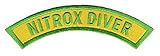 Nitrox Diver Chevron Patch Embroidered Iron On Enriched Air Scuba Diving Emblem Souvenir