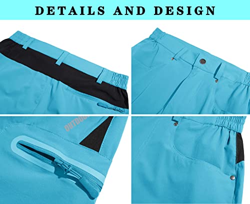 Quick-Dry Lightweight Men's Hiking Gym Shorts with Zip Pockets