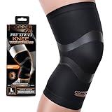 COPPER FIT PRO SERIES Compression Sleeve for Knee Support and Athletic Recovery, Brace – Running, Walking, Workouts - Meniscus, ACL, Knee Compression Support for Men and Women