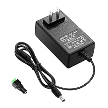 ALITOVE DC 12V Power Supply 2.5A 30W Universal AC Adapter 12 Volt 2500mA 2A Transformer 12V Power Adapter Cord 5.5 x 2.5mm DC Plug for LED Strip Lights CCTV Camera Routers Sceptre Monitor Power Cord