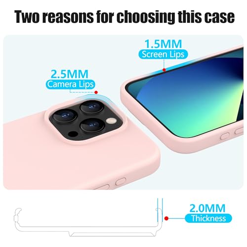 Coque iPhone 15 Pro silicone rose AGVEE avec protection écran complète intégrale - 7