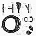 AUCELI 17 Pcs Set Windshield Washer Hose Kit, 12 Pcs Hose Connectors, 5M Washer Fluid Hose, 2 Fan Nozzles, 2 Rubber Gaskets, Connect Car Water Pump and Nozzles Suitable for Most Car