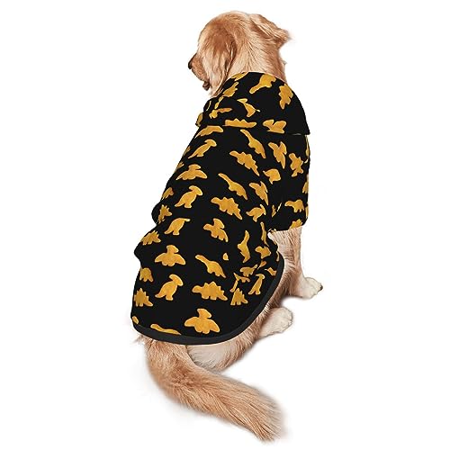 Disfraz para perro Dinosaurio Sudadera con capucha grande