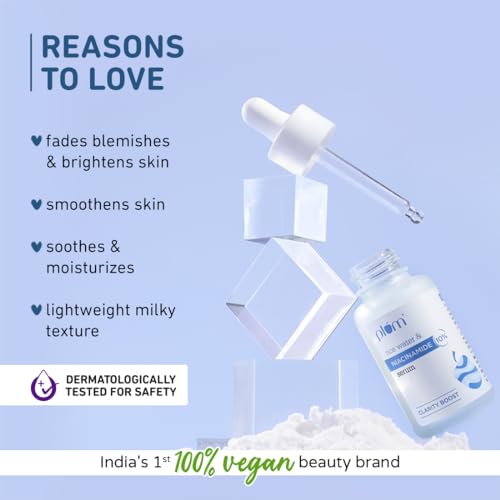 Plum 10% Niacinamide Face Serum For Clear, Bright Skin | Fades Blemishes & Dark Spots | With Rice Water | Lightweight | Dermatologically Tested |... - Image 3