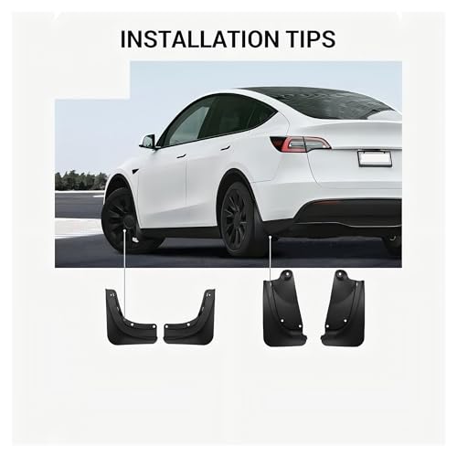 Guardabarros para coche Tesla Model Y: viaja protegido sin perforar tu auto 2
