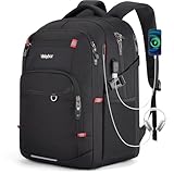 Velaybor 40L Expandable Laptop Backpack, Anti-thief Travel Backpack with USB Charging Port, Airline Approved Business Waterproof Carry on Luggage, Fits 15.6' Laptop for Men Women